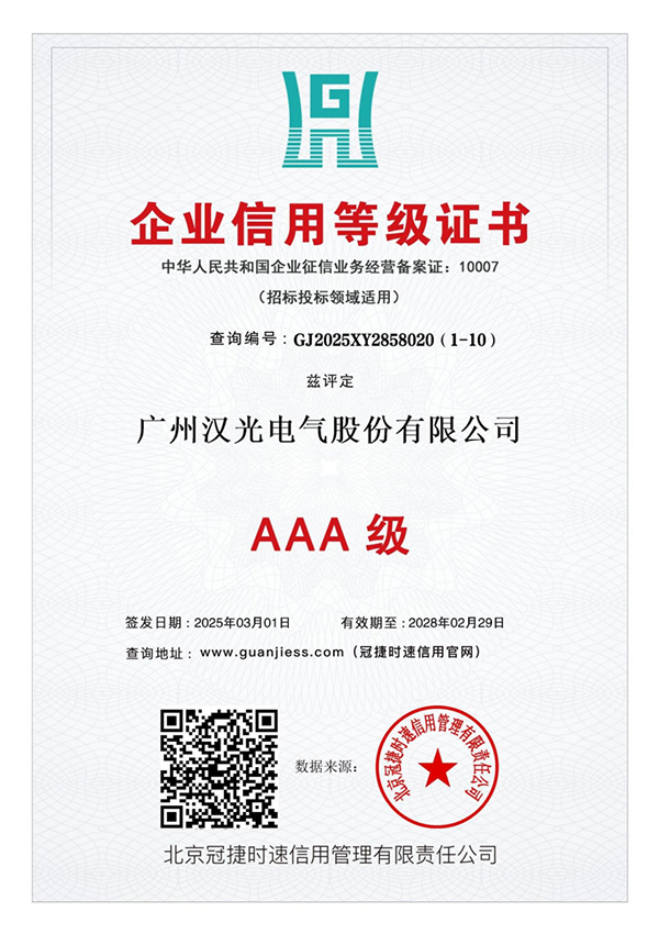 Enterprise Credit Rating Certificate